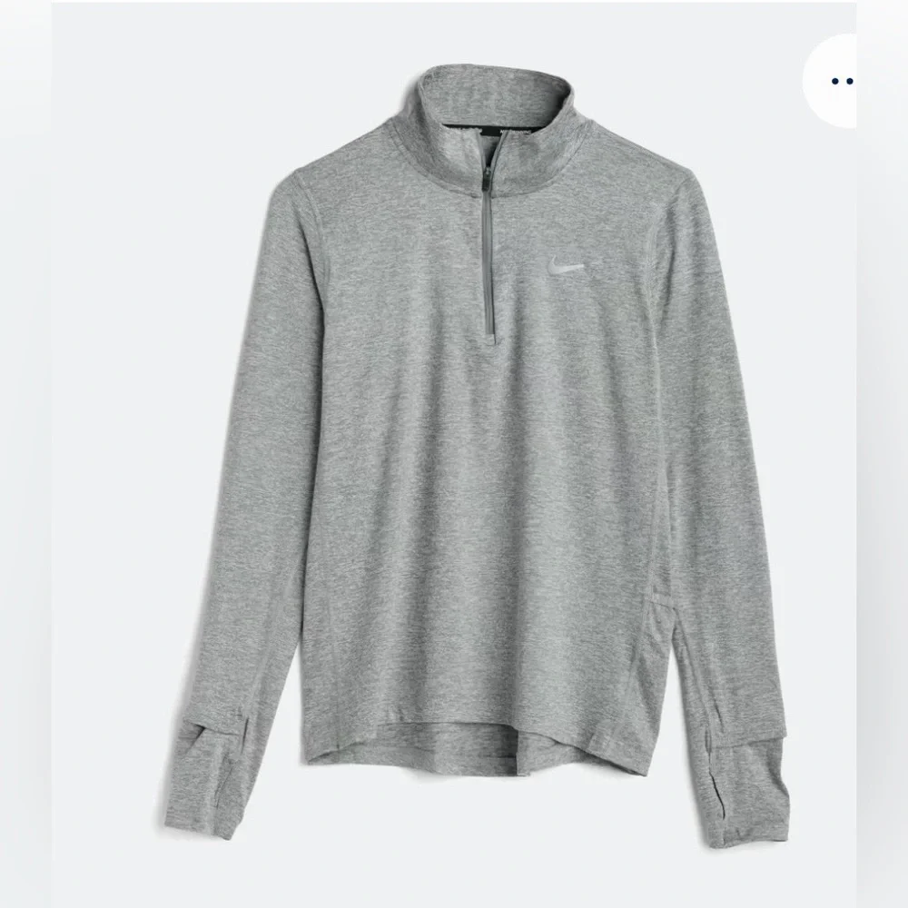 Like New- Gray Nike Element Half Zip Pullover